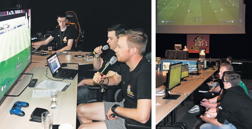 Grüner Rasen in dunklem Raum: Erstes eSports-Event in Ostbelgien unterstrich den aktuellen Boom dieser Sportart